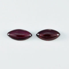 Garnet 1PC Small 5x10 MM Marquise  Cabochon Red Shine semi Precious Loose Gems