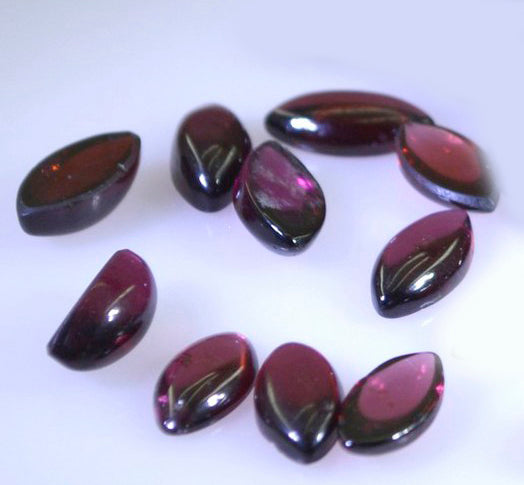 Garnet 1PC Large 8x16 MM Marquise  Cabochon Red Natural semi Precious Semi Precious Gemstone