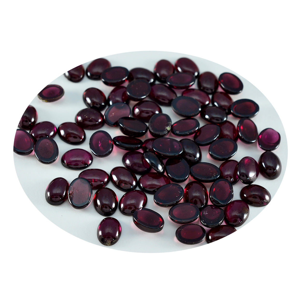 Garnet 10PC Tiny 4x6 MM Oval Cabochon Red Genuine semi Precious Loose Gemstones