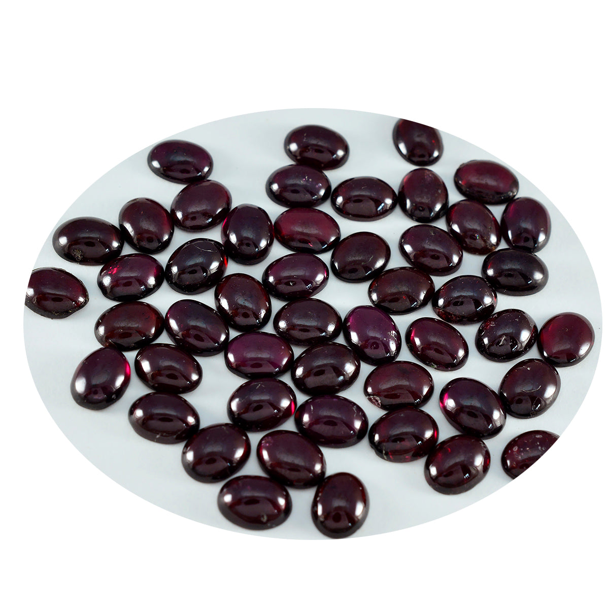 Garnet 1PC Tiny 5x7 MM Oval Cabochon Red Superior semi Precious Semi Precious Gemstone Immagine secondaria del prodotto