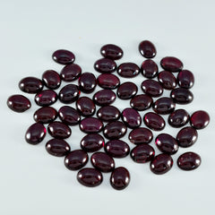 Garnet 1PC Tiny 5x7 MM Oval Cabochon Red Superior semi Precious Semi Precious Gemstone