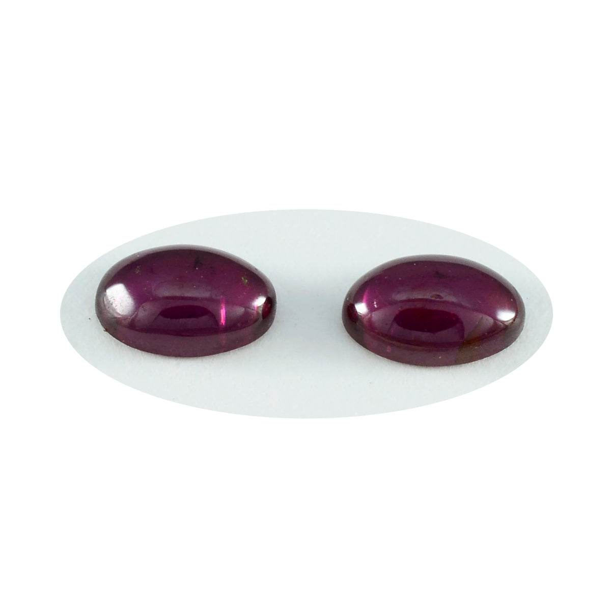 Garnet 1PC Medium 7x10 MM Oval Cabochon Red Sparkling semi Precious Loose Gemstone
