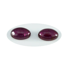 Garnet 1PC Small 6x8 MM Oval Cabochon Red Pure semi Precious Precious Gemstone
