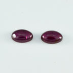 Garnet 1PC Medium 7x10 MM Oval Cabochon Red Sparkling semi Precious Loose Gemstone