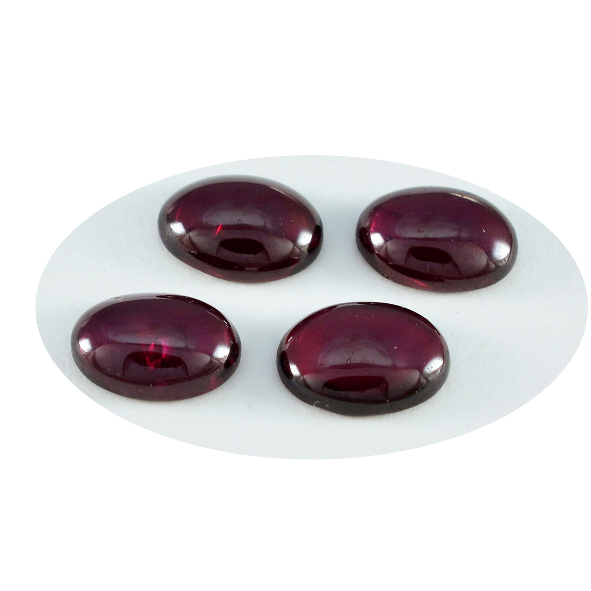 Garnet 1PC Medium 8x10 MM Oval Cabochon Red Polished semi Precious Loose Gemstones Image secondaire du produit