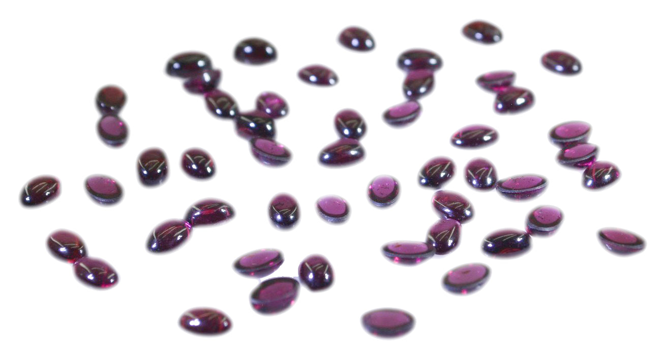 Garnet 10PC Tiny 3x5 MM Oval Cabochon Red Natural semi Precious Loose Gemstone