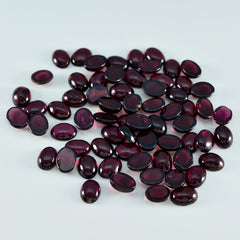 Garnet 10PC Tiny 4x6 MM Oval Cabochon Red Genuine semi Precious Loose Gemstones