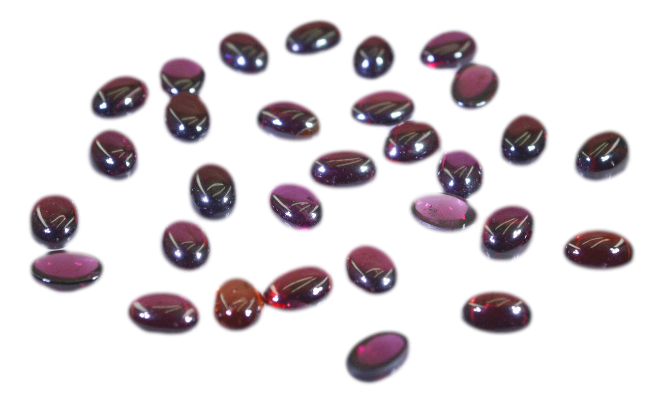 Garnet 1PC Tiny 5x7 MM Oval Cabochon Red Superior semi Precious Semi Precious Gemstone