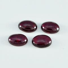 Garnet 1PC Medium 7x10 MM Oval Cabochon Red Sparkling semi Precious Loose Gemstone