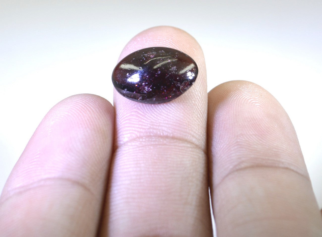 Garnet 1PC Medium 8x10 MM Oval Cabochon Red Polished semi Precious Loose Gemstones