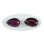 Garnet 1PC Tiny 5x7 MM Pear Cabochon Red Natural semi Precious Semi Precious Gemstone