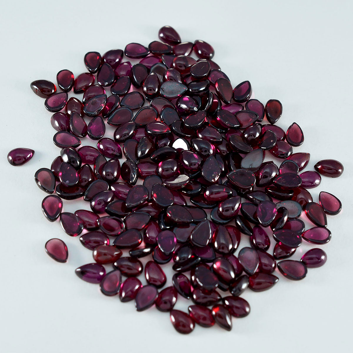 Garnet 10PC Tiny 3x5 MM Pear Cabochon Red Fine semi Precious Loose Gemstone Main image