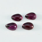 Garnet 10PC Tiny 4x6 MM Pear Cabochon Red High Quality semi Precious Loose Gemstones