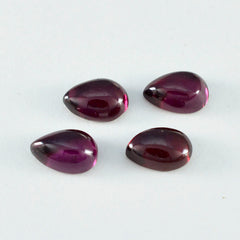 Garnet 10PC Tiny 4x6 MM Pear Cabochon Red High Quality semi Precious Loose Gemstones