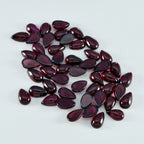 Garnet 1PC Tiny 5x7 MM Pear Cabochon Red Natural semi Precious Semi Precious Gemstone