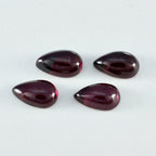 Garnet 1PC Small 6x9 MM Pear Cabochon Red Superior semi Precious Gems