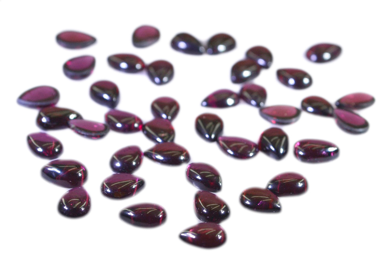 Garnet 1PC Small 6x9 MM Pear Cabochon Red Superior semi Precious Gems