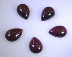 Garnet 1PC Medium 7x10 MM Pear Cabochon Red Fiery semi Precious Loose Gemstone