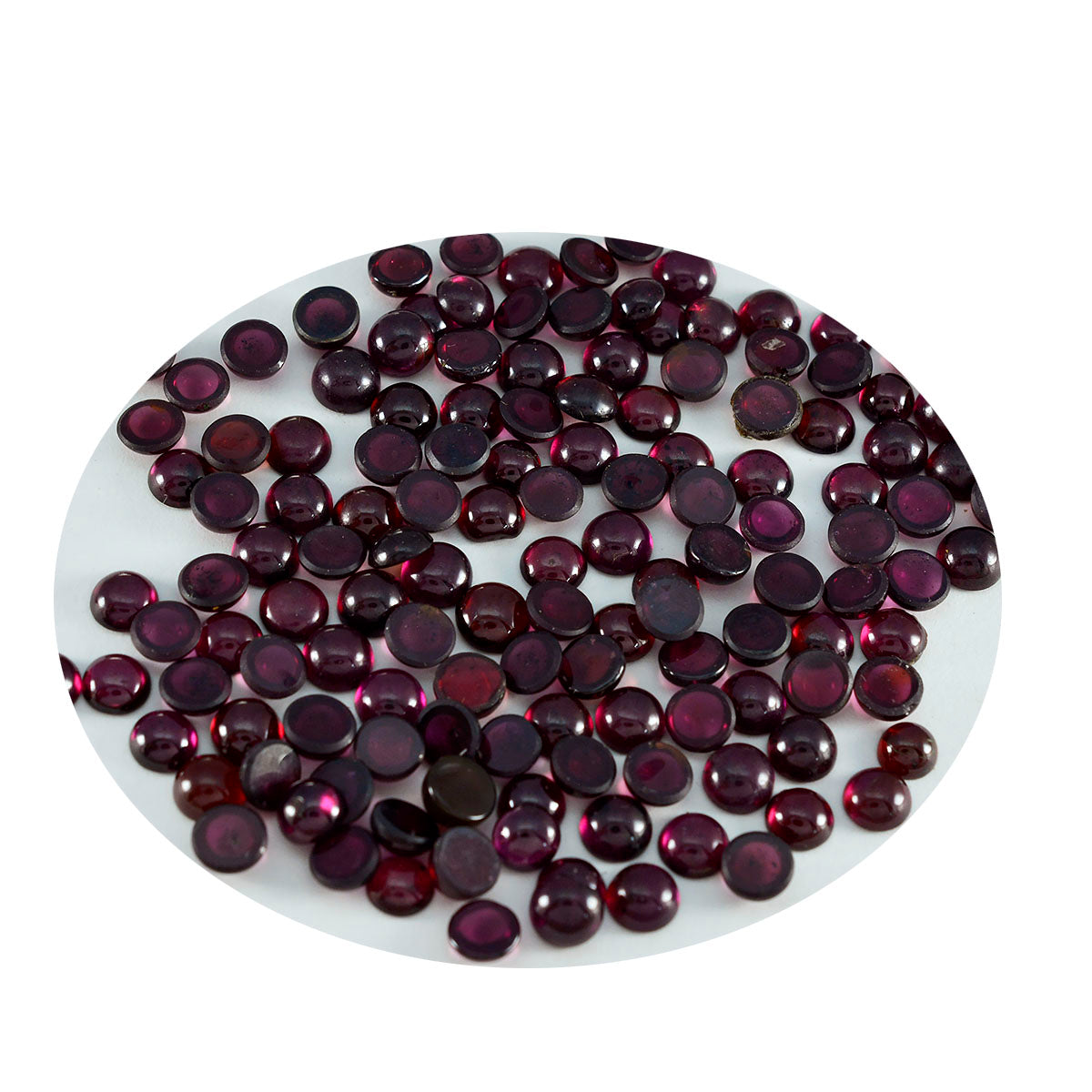Garnet 10PC Tiny 4x4 MM Round Cabochon Red Pure semi Precious Loose Gems Второстепенное изображение товара