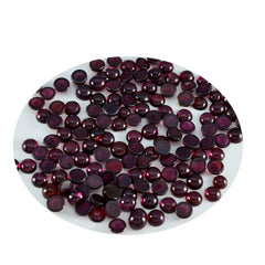 Garnet 10PC Tiny 4x4 MM Round Cabochon Red Pure semi Precious Loose Gems