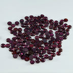 Garnet 10PC Tiny 4x4 MM Round Cabochon Red Pure semi Precious Loose Gems
