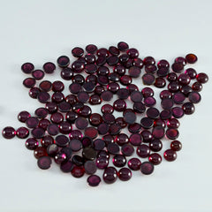 Garnet 10PC Tiny 4x4 MM Round Cabochon Red Pure semi Precious Loose Gems