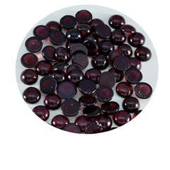 Garnet 10PC Tiny 5x5 MM Round Cabochon Red Fiery semi Precious Loose Gemstone