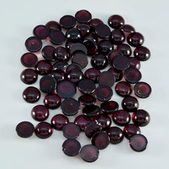Garnet 10PC Tiny 5x5 MM Round Cabochon Red Fiery semi Precious Loose Gemstone