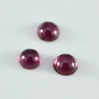 Garnet 1PC Tiny 6x6 MM Round Cabochon Red Brilliant semi Precious Loose Gemstones