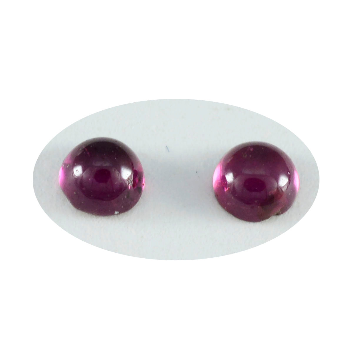 Garnet 1PC Small 7x7 MM Round Cabochon Red Sparkling semi Precious Semi Precious Gemstone