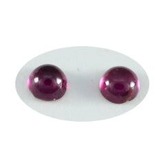 Garnet 1PC Small 7x7 MM Round Cabochon Red Sparkling semi Precious Semi Precious Gemstone