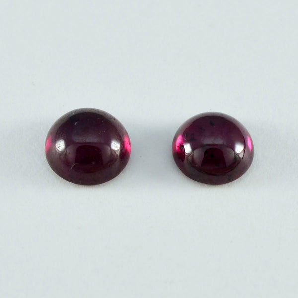 Garnet 1PC Large 10x10 MM Round Cabochon Red Luster semi Precious Loose Gems