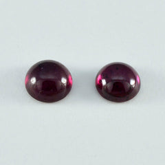 Garnet 1PC Large 10x10 MM Round Cabochon Red Luster semi Precious Loose Gems