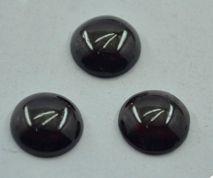 Garnet 1PC Large 10x10 MM Round Cabochon Red Luster semi Precious Loose Gems