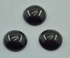 Garnet 1PC Large 10x10 MM Round Cabochon Red Luster semi Precious Loose Gems