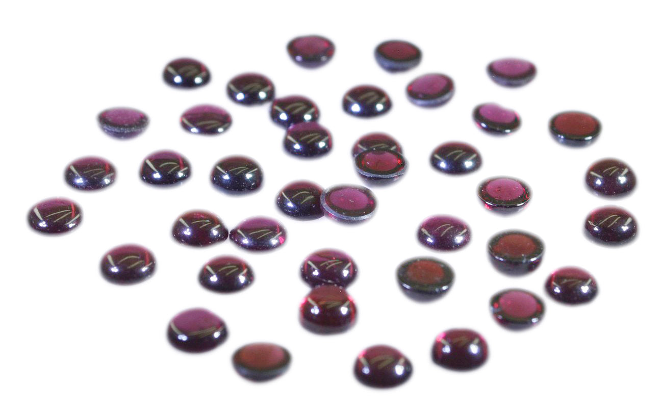 Garnet 10PC Tiny 4x4 MM Round Cabochon Red Pure semi Precious Loose Gems