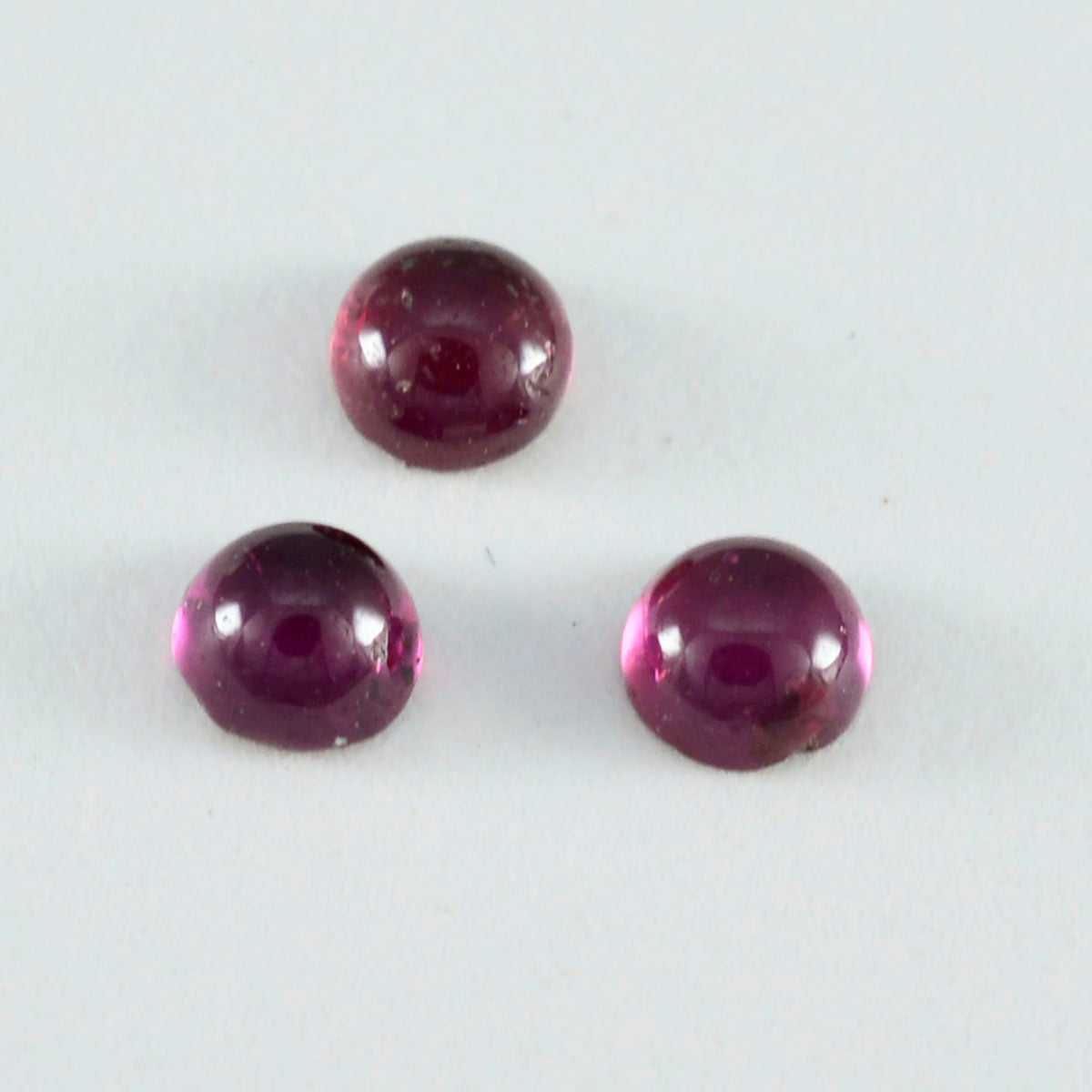 Garnet 10PC Tiny 5x5 MM Round Cabochon Red Fiery semi Precious Loose Gemstone Immagine principale del prodotto