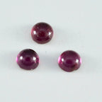 Garnet 10PC Tiny 5x5 MM Round Cabochon Red Fiery semi Precious Loose Gemstone