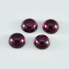 Garnet 1PC Small 7x7 MM Round Cabochon Red Sparkling semi Precious Semi Precious Gemstone