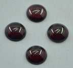 Garnet 1PC Small 7x7 MM Round Cabochon Red Sparkling semi Precious Semi Precious Gemstone