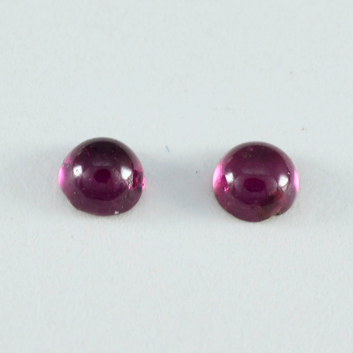 Garnet 1PC Small 8x8 MM Round Cabochon Red Polished semi Precious Precious Gemstone