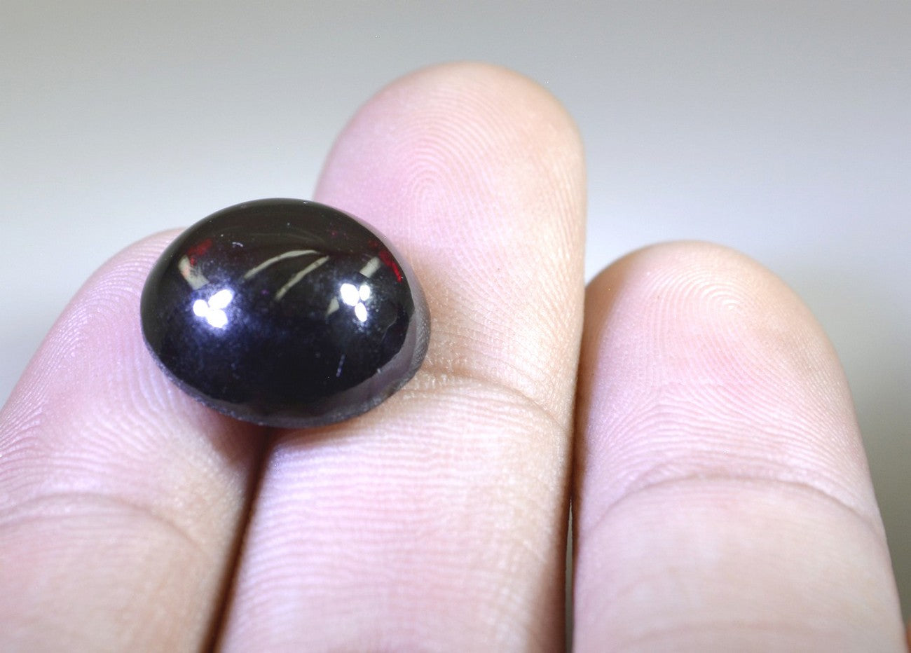 Garnet 1PC Small 8x8 MM Round Cabochon Red Polished semi Precious Precious Gemstone