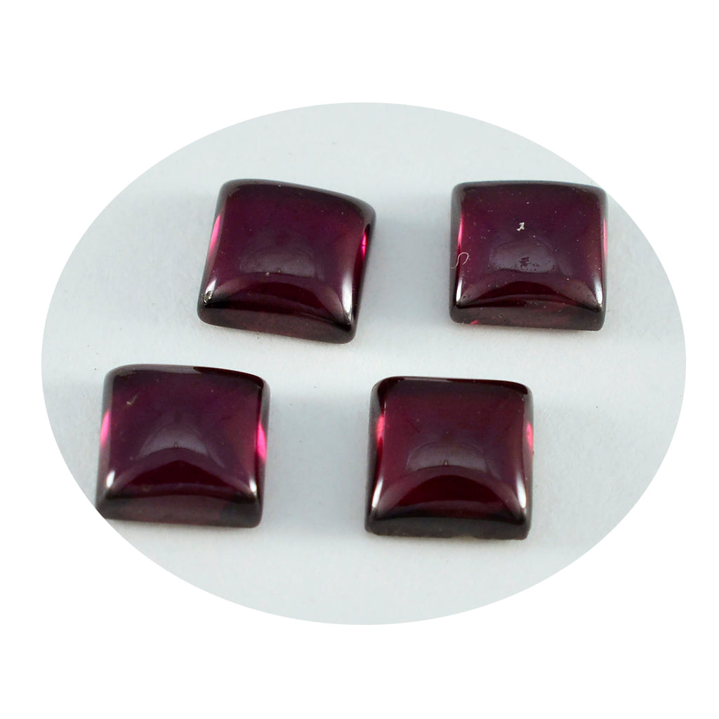 Garnet 1PC Large 10x10 MM Square Cabochon Red Shine semi Precious Precious Gemstone