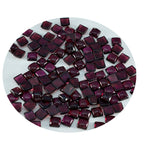 Garnet 10PC Tiny 4x4 MM Square Cabochon Red Brilliant semi Precious Precious Gemstone