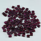 Garnet 10PC Tiny 4x4 MM Square Cabochon Red Brilliant semi Precious Precious Gemstone