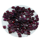 Garnet 10PC Tiny 5x5 MM Square Cabochon Red Sparkling semi Precious Gems