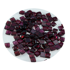 Garnet 10PC Tiny 5x5 MM Square Cabochon Red Sparkling semi Precious Gems