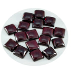 Garnet 1PC Small 8x8 MM Square Cabochon Red Luster semi Precious Loose Gemstones