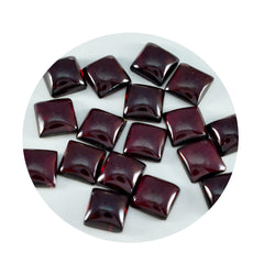 Garnet 1PC Medium 9x9 MM Square Cabochon Red Lustrous semi Precious Semi Precious Gemstone