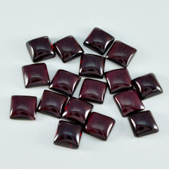 Garnet 1PC Medium 9x9 MM Square Cabochon Red Lustrous semi Precious Semi Precious Gemstone